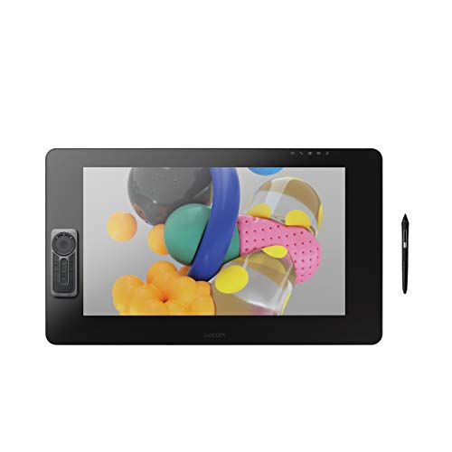 Wacom Cintiq Pro 24' – Ecran interactif professionnel, à stylet – Résolution : 4k – Compatible avec Mac et Windows – Noir
