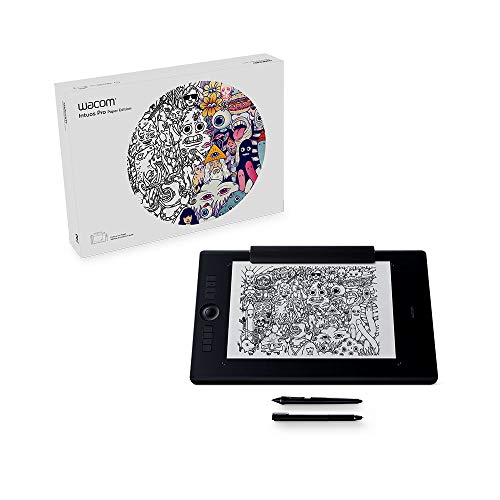 Wacom Intuos Pro Large Paper Edition - Tablette graphique à stylet professionnelle - Compatible avec Mac, Windows et de nombreux logiciels de créations - X pouces - Noir