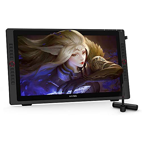 XPPen Artist 24 Pro Tablette Graphique à Ecran 2K QHD en 23.8 Pouces avec 20 Raccourcis et 2 roulettes Stylet Passif 8192 Niveaux Compatible avec Windows Mac Android Linux