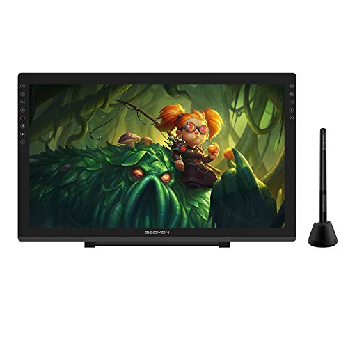 GAOMON PD2200 Full Lamination Tablette Graphique avec Écran - 21,5 Pouces Tablette à Stylet Anti-éblouissement avec 8 Touches de Raccourci et Support Inclinaison ± 60 °, Compatible avec Windows&Mac